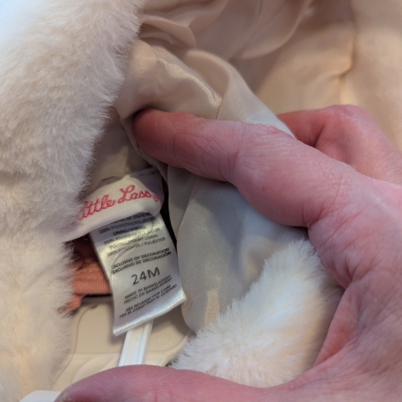 Little Lass 4 Piece Faux Fur Set Size 24 Months BNWT - Picture 8 of 10